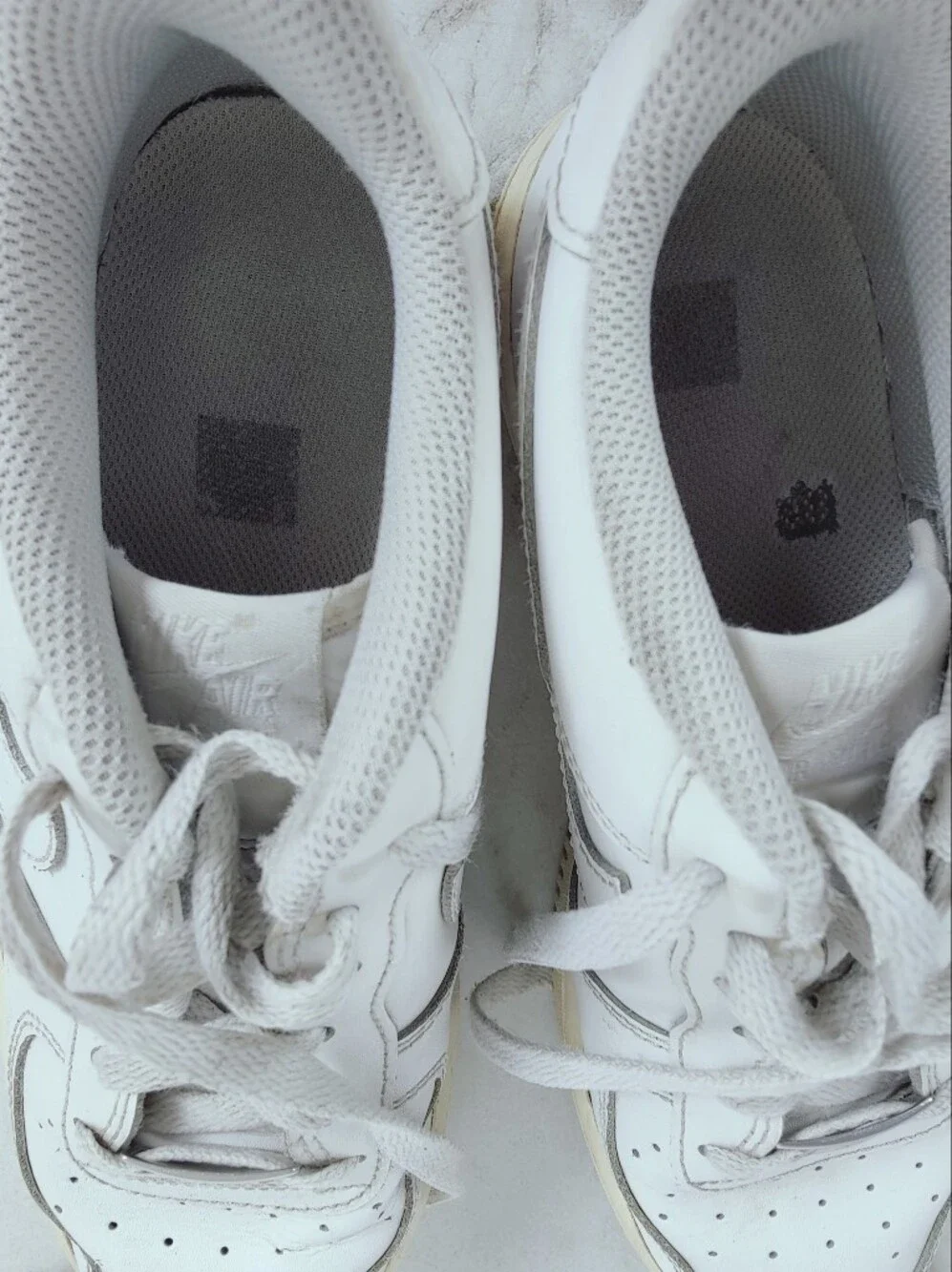 Nike Kids' Air Force 1 White Leather Low Sneakers Tennis Shoes, Sz 6Y